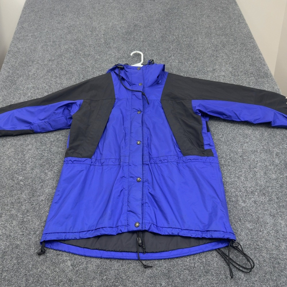 The North Face Gore-Tex Jacket Womens S Blue Nylon Hooded Mountain Gorpcore